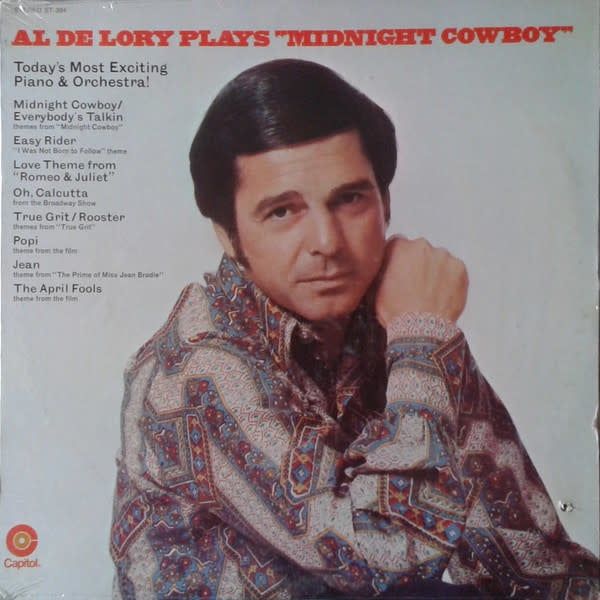 Al De Lory - Al De Lory Plays &quot;Midnight Cowboy&quot; (VG+, 1969, LP, Capitol Records – ST-394)
