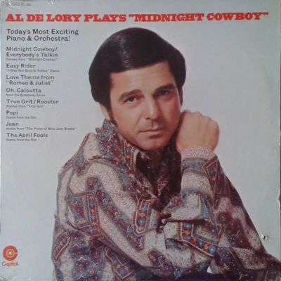 Al De Lory - Al De Lory Plays &quot;Midnight Cowboy&quot; (VG+, 1969, LP, Capitol Records – ST-394)
