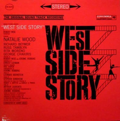 Leonard Bernstein – West Side Story: The Original Sound Track Recording (VG, 1961, LP, 6-eye label, Columbia Masterworks – OS 2070)