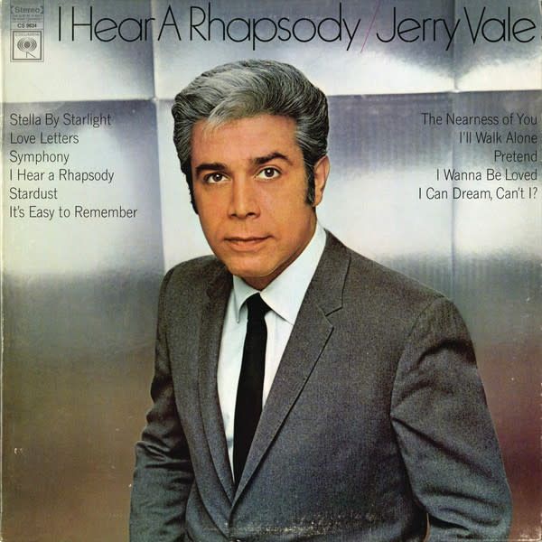 Jerry Vale – I Hear A Rhapsody (VG, 1968, LP, Columbia – CS 9634)