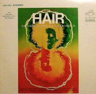 Hair - The American Tribal Love-Rock Musical - The Original Broadway Cast Recording (G, 1968, LP, RCA Victor – LSO-1150, Canada)