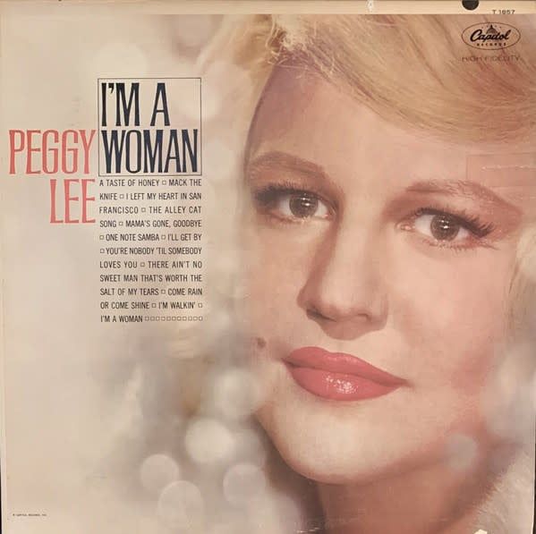 Peggy Lee – I'm A Woman (VG, 1963, LP, Mono, Capitol Records – T-1857, Canada)