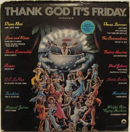 Various – Thank God It&#39;s Friday (The Original Motion Picture Soundtrack) (VG, 1978, 3LP, Casablanca – NBLP 7099-3, Canada)