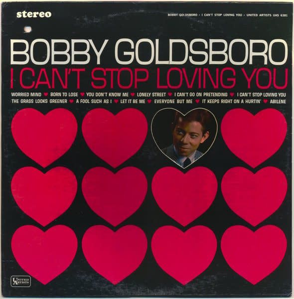 Bobby Goldsboro - I Can&#39;t Stop Loving You (VG, 1965, LP, United Artists Records – UAS 6381)