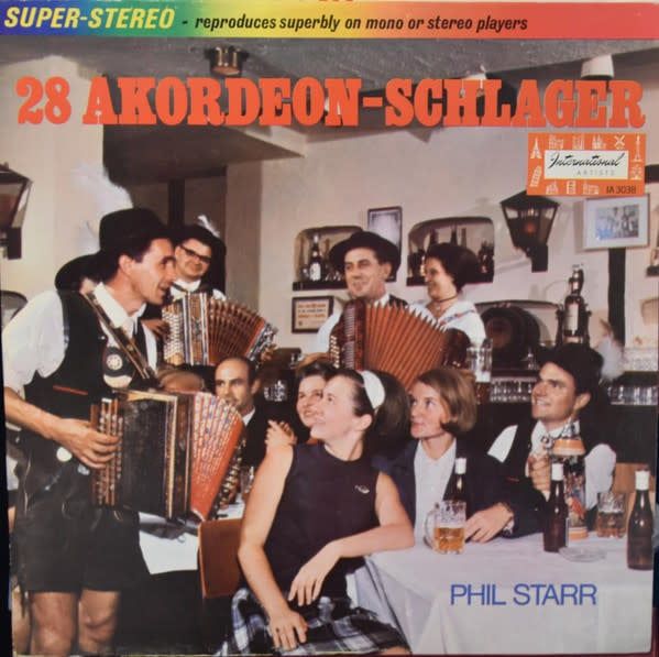 Phil Starr – 28 Akordeon-Schlager (VG+, LP, International Artists – IAS-3038)