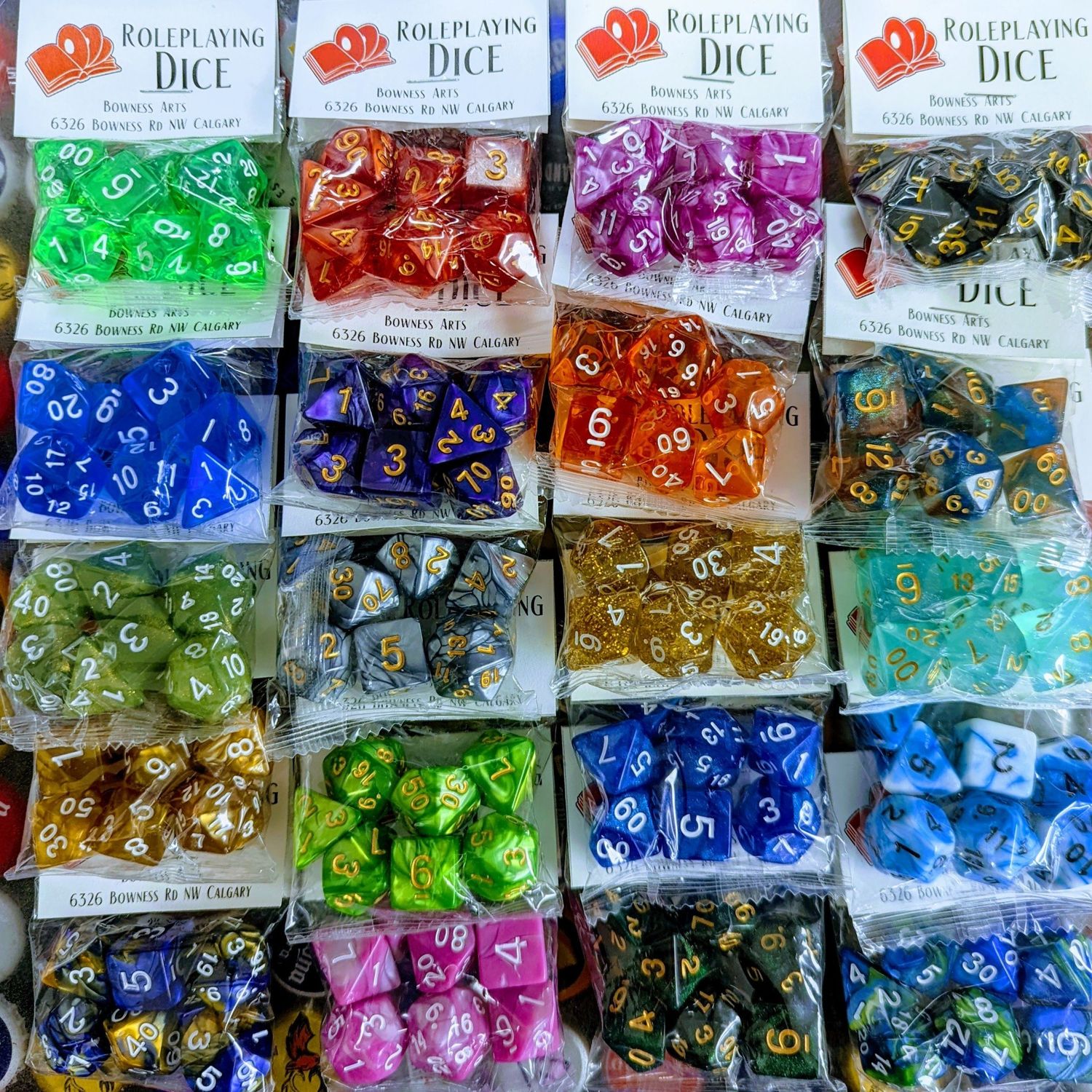 Bowness RPG Roleplaying Dice Set