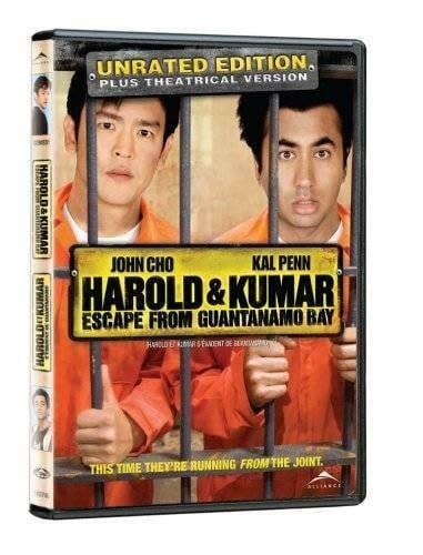 Harold and Kumar Escape from Guantanamo Bay (2008) (Unrated Edition, DVD)