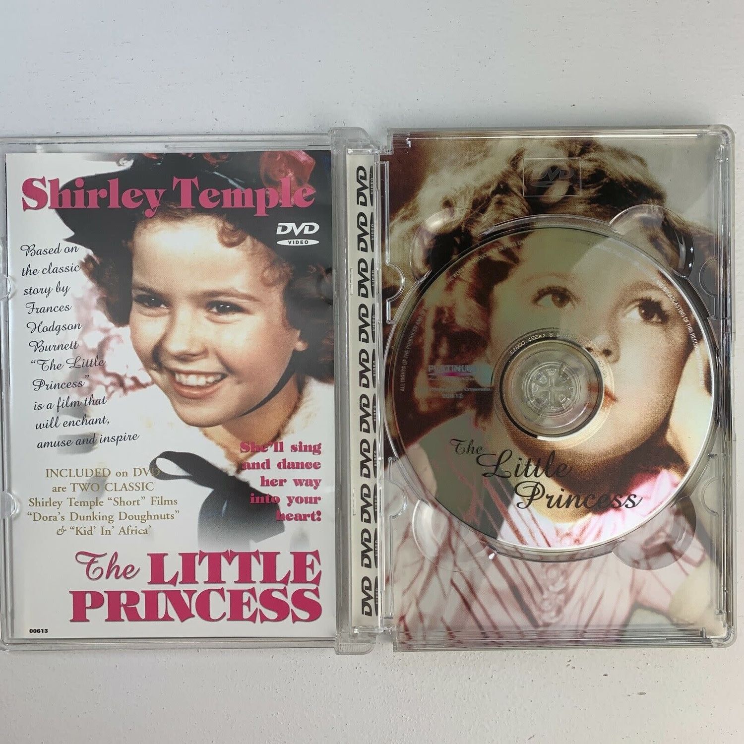 Shirley Temple The Little Princess (1939) (DVD) Plus Two Shorts: Dora&#39;s Dunking Doughnuts &amp; Kid In Africa
