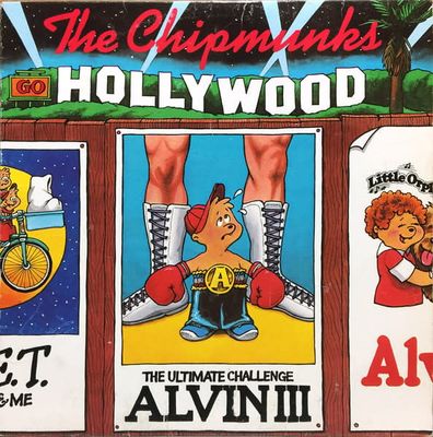 The Chipmunks – The Chipmunks Go Hollywood (G, 1982, LP, RCA – AFL1-4376)