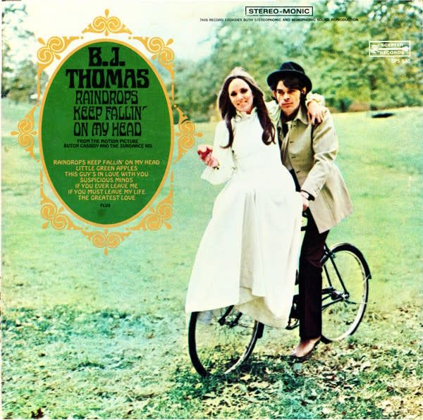 B.J. Thomas – Raindrops Keep Fallin&#39; On My Head (VG, 1969, LP, Scepter Records – SPS 580)