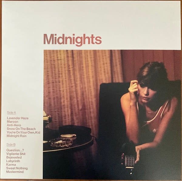 Taylor Swift – Midnights (LP, Blood Moon Marbled, New)