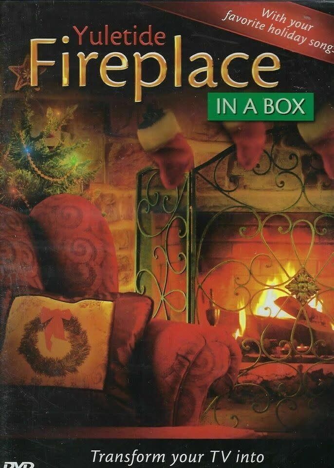 Yuletide Fireplace In a Box (XMAS, DVD)