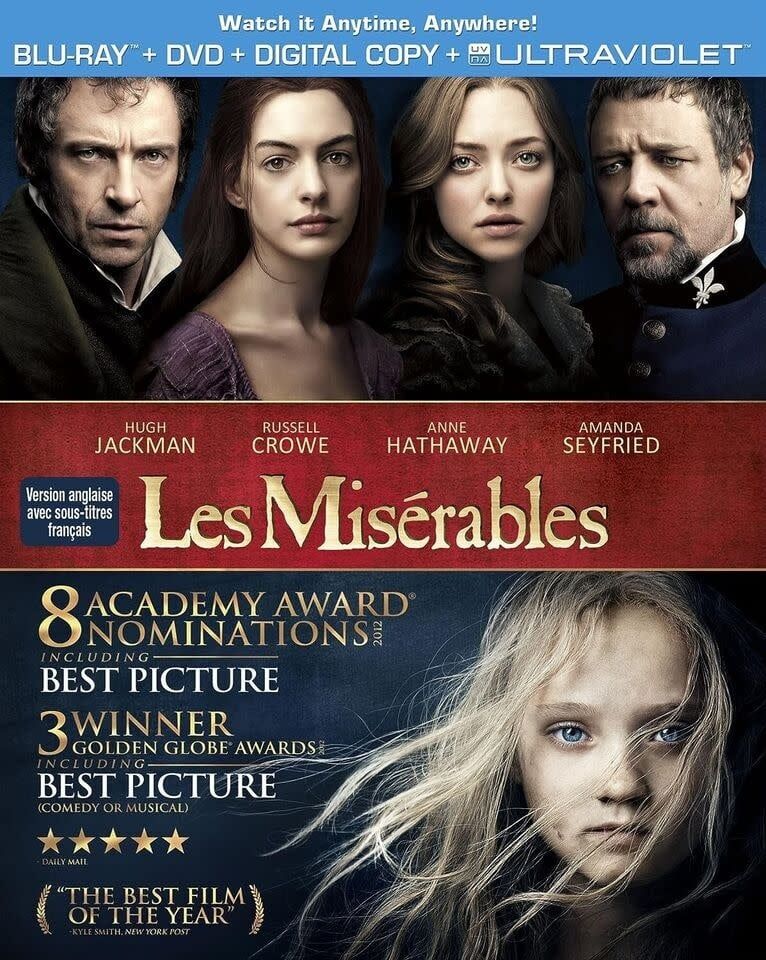 Les Miserables (2012) (Factory Sealed, Blu-ray + DVD) Hugh Jackman