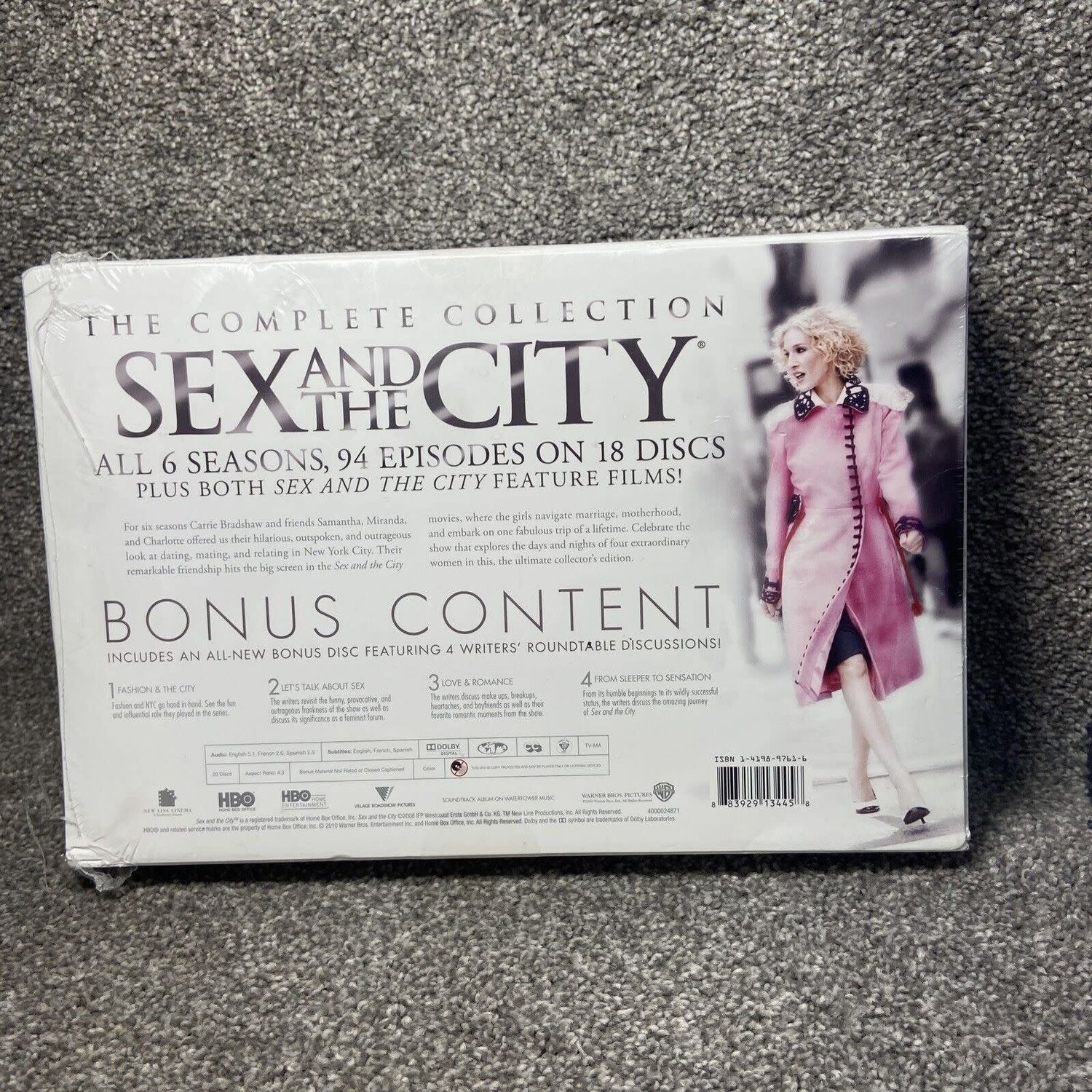 Sex &amp; The City: The Complete Collection (Deluxe Edition, Six Seasons + Two Movies + Bonus Disc) (20xDVD, BOX SET, TV)
