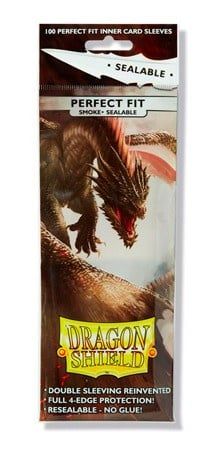 Sleeves: Dragon Shield Perfect Fit Smoke Sealable (100)