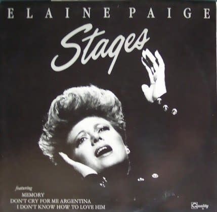 Elaine Paige – Stages (VG, 1985, LP, Quality Special Products – RSP 105)