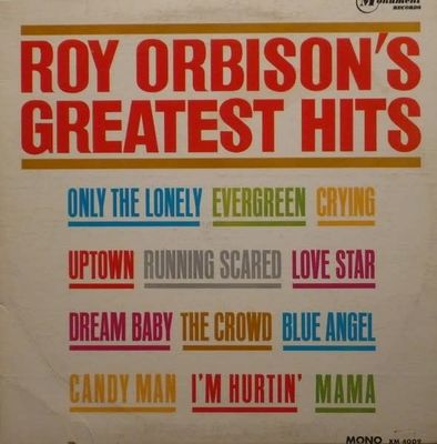 Roy Orbison – Roy Orbison's Greatest Hits (G+, 1962, LP, Mono, Monument – XM 4009)