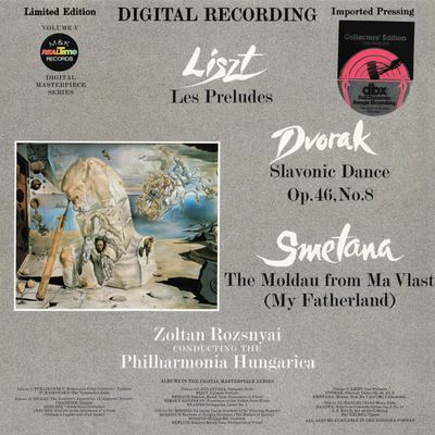 Zoltan Rozsnyai, Philharmonia Hungarica – Liszt / Dvorak / Smetana (VG+, 1979, DBX Encoded, M &amp; K Realtime Records – RT-205) DSG