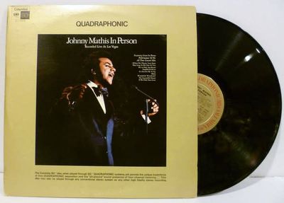 Johnny Mathis – In Person Recorded Live At Las Vegas (VG, 1972, 2 x Quadraphonic, Gatefold, Columbia – GQ 30979)