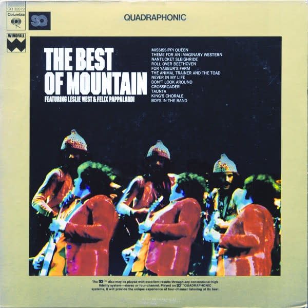 Mountain – The Best Of Mountain (VG, 1973, Quadraphonic, Columbia / Windfall Records – CQ 32079)