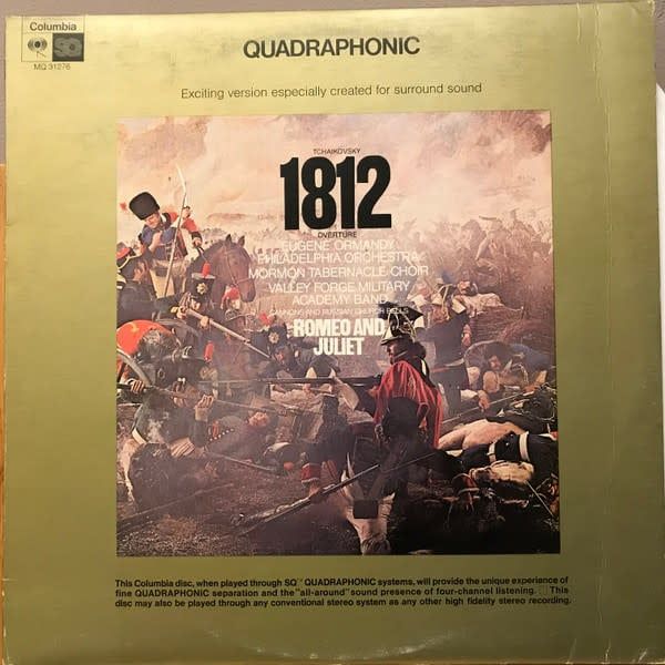 Eugene Ormandy, Philadelphia Orchestra, et al – Tchaikovsky 1812 Overture / Romeo And Juliet (VG, 1972, Quadraphonic, Columbia Masterworks – MQ 31276)