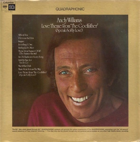 Andy Williams – Love Theme From "The Godfather" (VG, 1972, Quadraphonic, Columbia – CQ 31303)