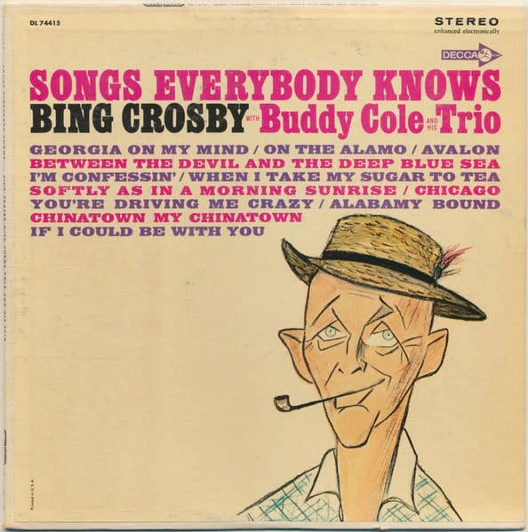 Bing Crosby – Songs Everybody Knows (VG, 1957, LP, Decca – EL 4415)