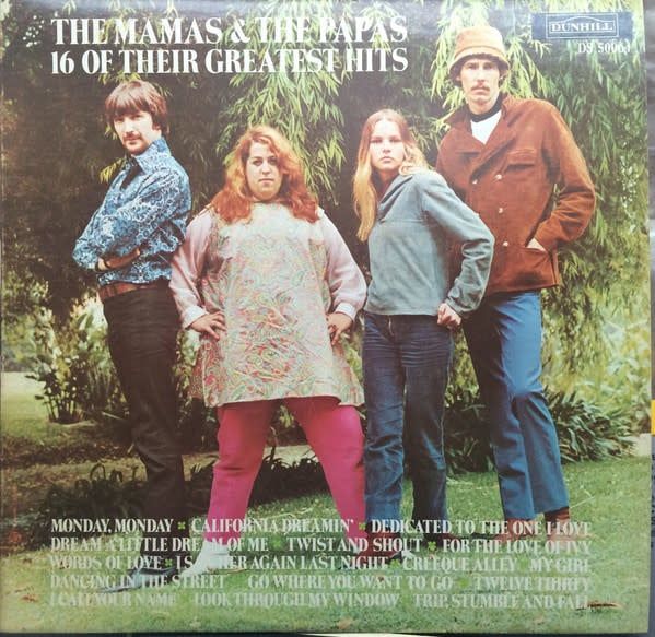 The Mamas &amp; The Papas – 16 Of Their Greatest Hits (VG, LP, ABC/Dunhill Records – DS-50064)