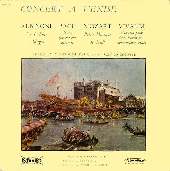 Collegium Musicum De Paris · Roland Douatte – Concert A Venise (VG, LP, Musidisc – 30 RC 806)