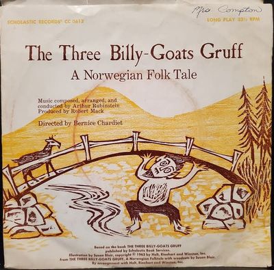 The Three Billy-Goats Gruff / The Gingerbread Man (VG, 1970, 7"Vinyl, 33 ⅓ RPM, Scholastic Records – SCC 0612)