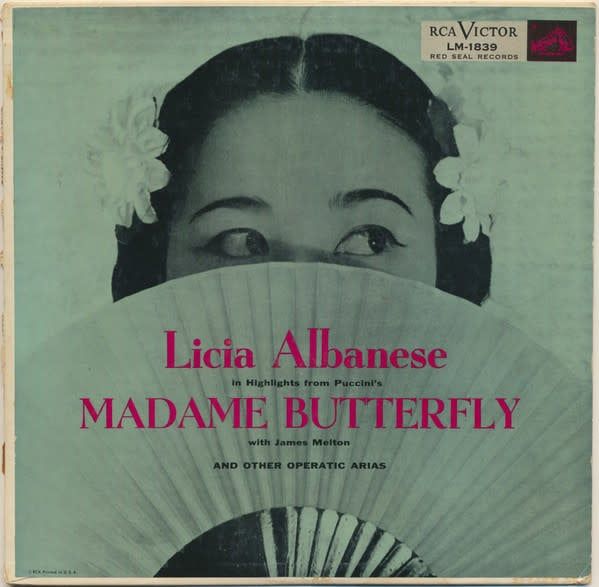Licia Albanese With James Melton – Highlights From Puccini's Madame Butterfly (G, 1954, LP, RCA Victor – LM-1839)