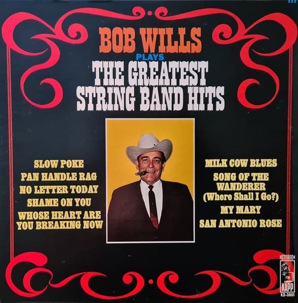Bob Wills – Bob Wills Plays The Greatest String Band Hits (G+, 1969, LP, Kapp Records – KS-3601)