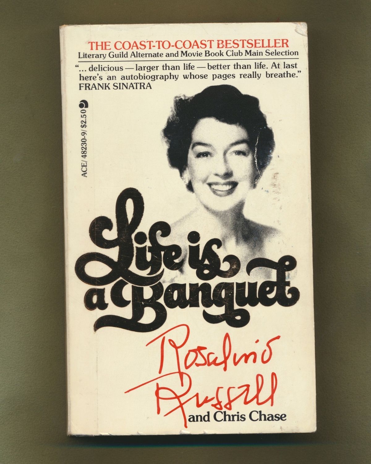 Russell, Rosalind (818 ROS) Life Is A Banquet (1979, Ace Books, PB) EB25