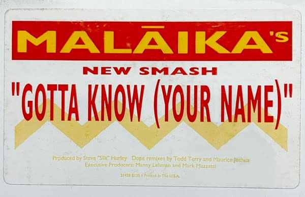 Malāika – Gotta Know (Your Name) (VG, 1993, 2 x Vinyl, 12&quot;, Promo, 33 ⅓ RPM, A&amp;M Records – 31458 8135 1)