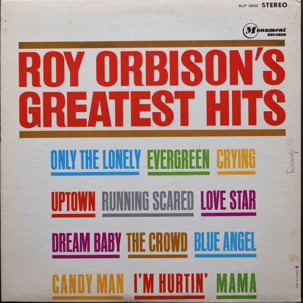 Roy Orbison – Roy Orbison&#39;s Greatest Hits (G+, 1962, LP, Stereo, Monument – SLP 18000)