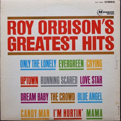 Roy Orbison – Roy Orbison's Greatest Hits (G+, 1962, LP, Stereo, Monument – SLP 18000)