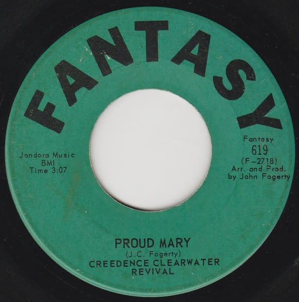 Creedence Clearwater Revival – Proud Mary / Born On The Bayou (G+, 1969, Vinyl, 7&quot;, 45 RPM, Fantasy – Fantasy 619)