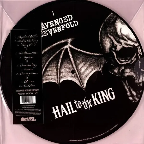 Avenged Sevenfold – Hail To The King (SEALED, LP, Picture Disc, Warner Records, 2019)