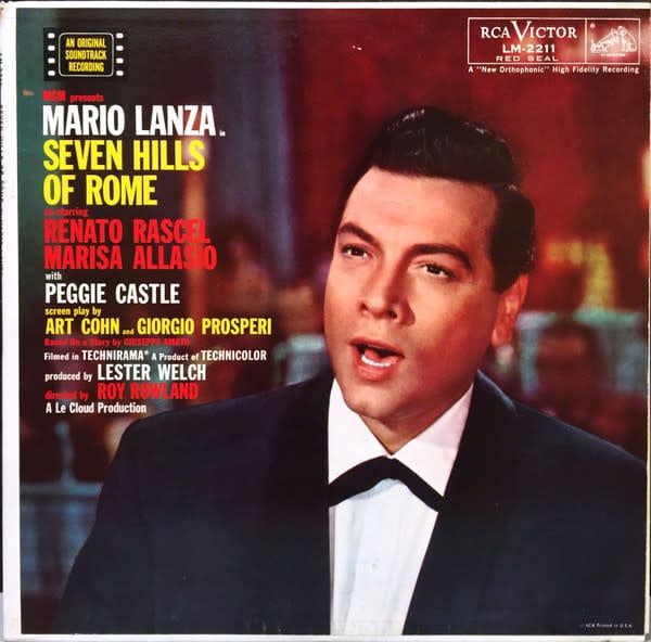 Mario Lanza – Seven Hills Of Rome (G+, 1958, LP, RCA Victor Red Seal – LM-2211)
