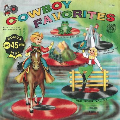 Cricket Records – Cowboy Favorites (G, Vinyl, 7", 45 RPM, Cricket – C-20)