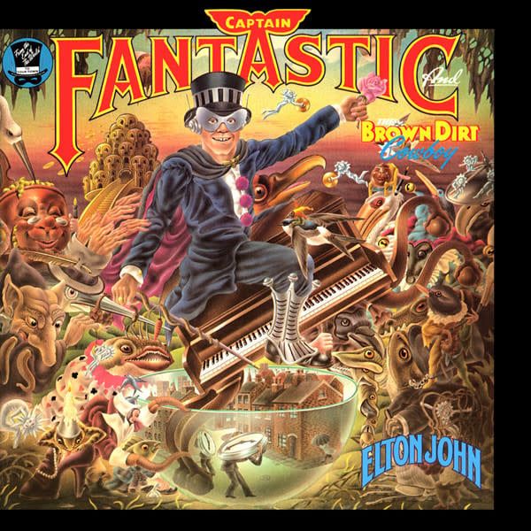 Elton John – Captain Fantastic And The Brown Dirt Cowboy (VG, 1975, LP, With Lyrics Booklet, MCA Records – MCA-2142) SCAZ
