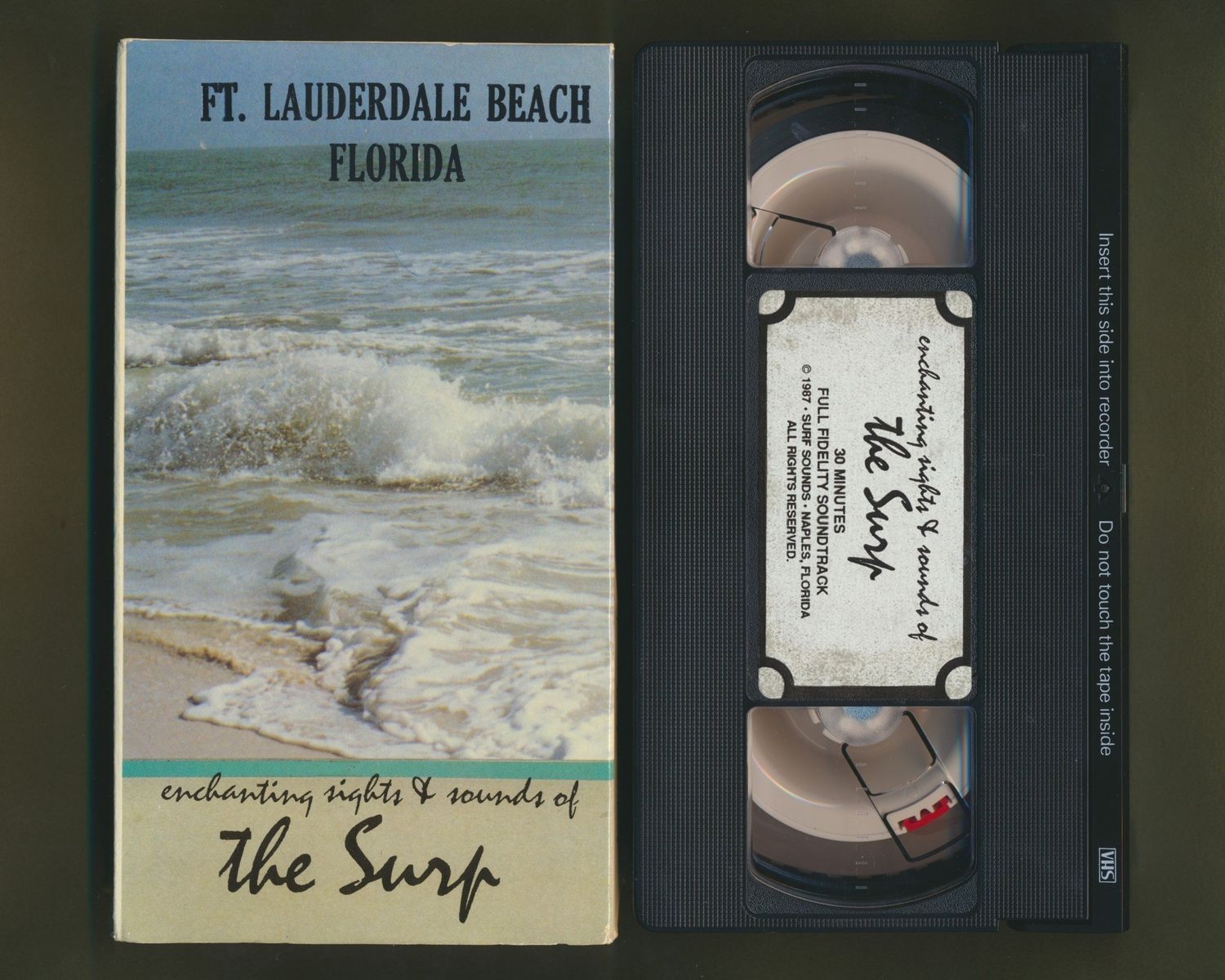 Enchanting Sights &amp; Sounds Of The Surf (1987, VHS) Ft Lauderdale Beach Florida EB25