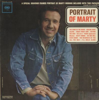 Marty Robbins – Portrait Of Marty (G+, 1962, LP, Columbia – CL 1855)