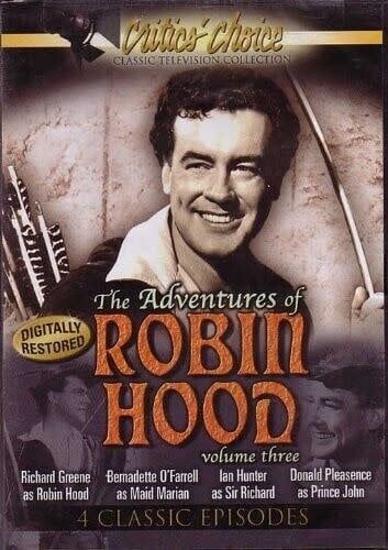 The Adventures Of Robin Hood (1950's TV Four Episodes) (DVD) Richard Greene