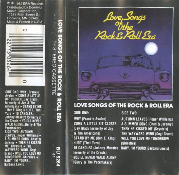 Various – Love Songs Of The Rock &amp; Roll Era (CAS, 1982, ERA Records – BU 5264)