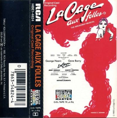La Cage Aux Folles The Broadway Musical (CAS, 1983, RCA Red Seal – HBE1-4824)