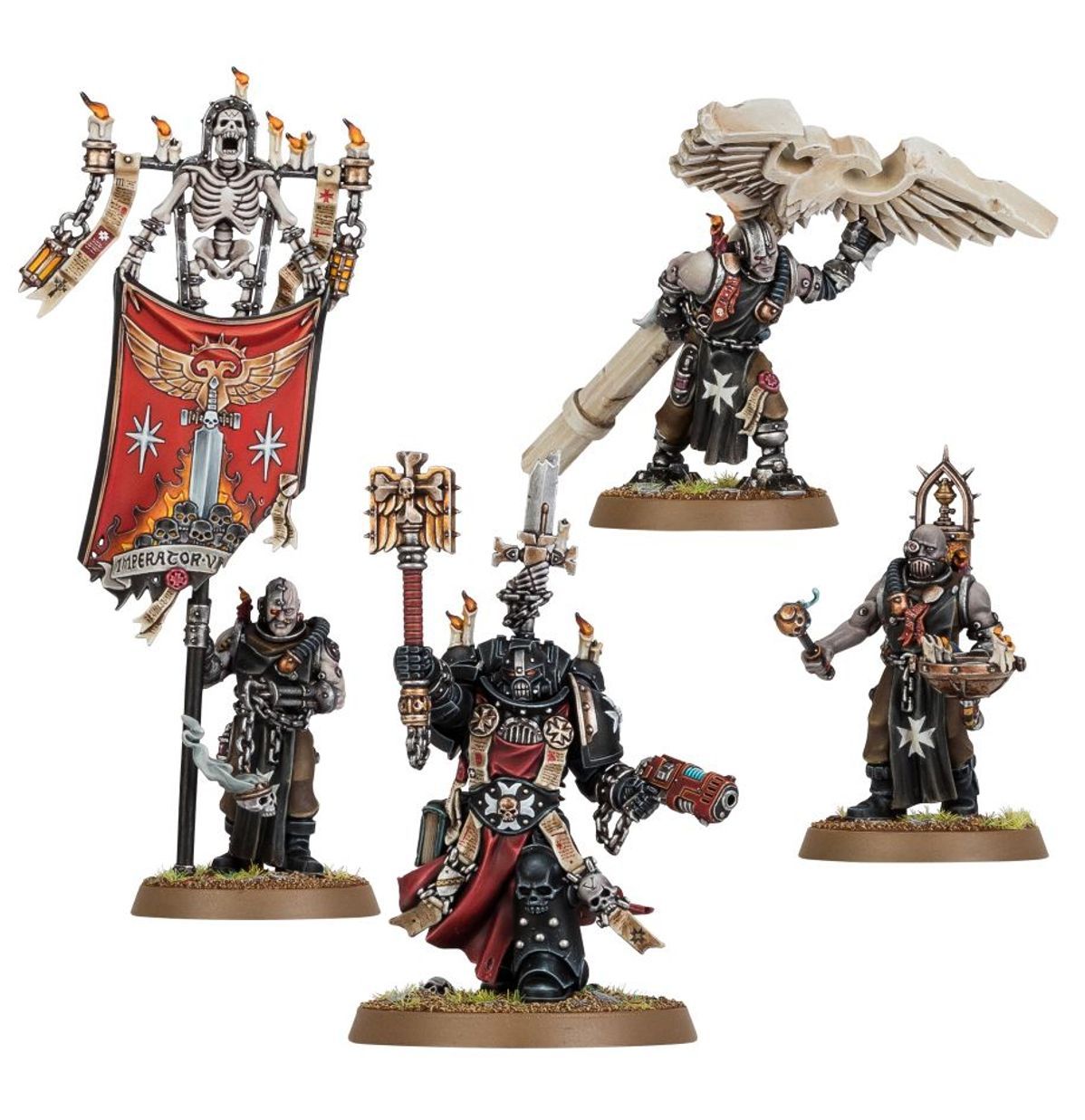 Black Templars: Chaplain Grimaldus &amp; Retinue