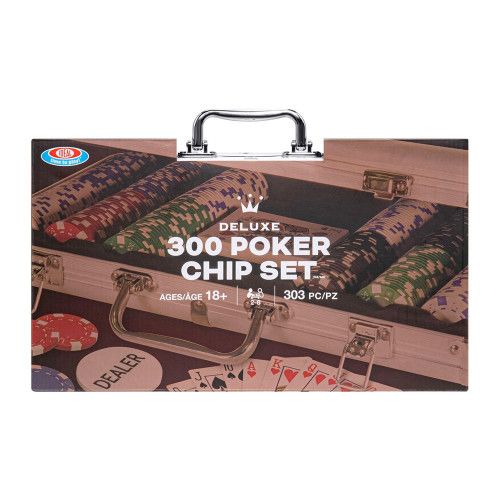 Alex Deluxe 300 Poker Chip Set with Aluminum Carrying Case