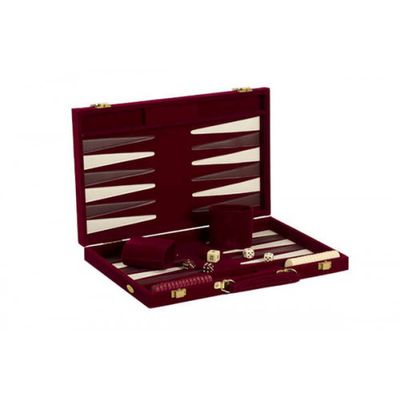 Backgammon - 18" ( Burgundy Velvet )