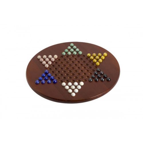 15" Chinese Checkers with Marble Pieces
